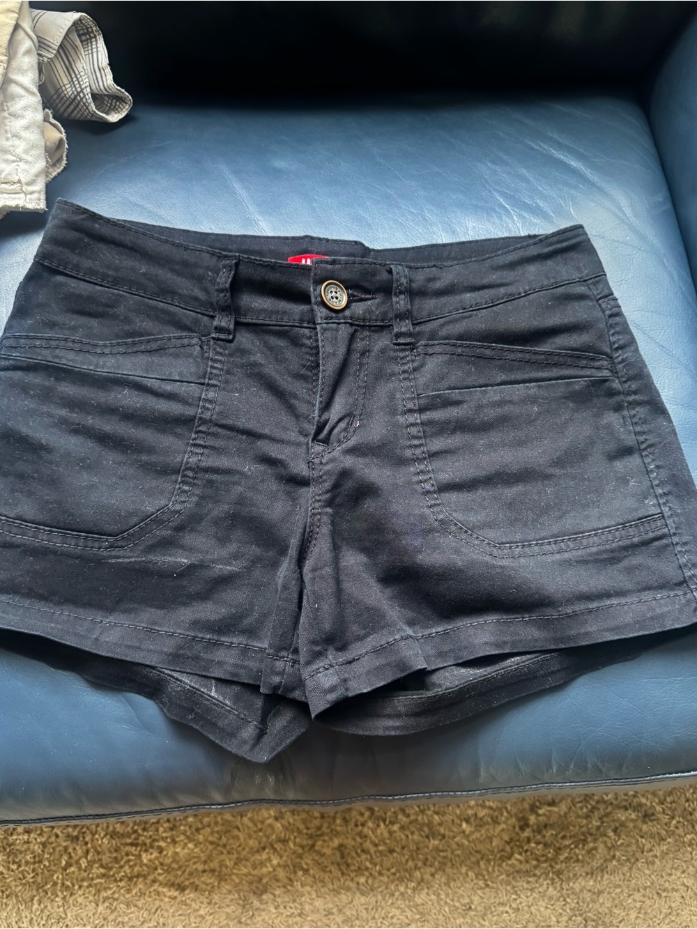 UNIONBAY Women's Black Stretch Jean Shorts